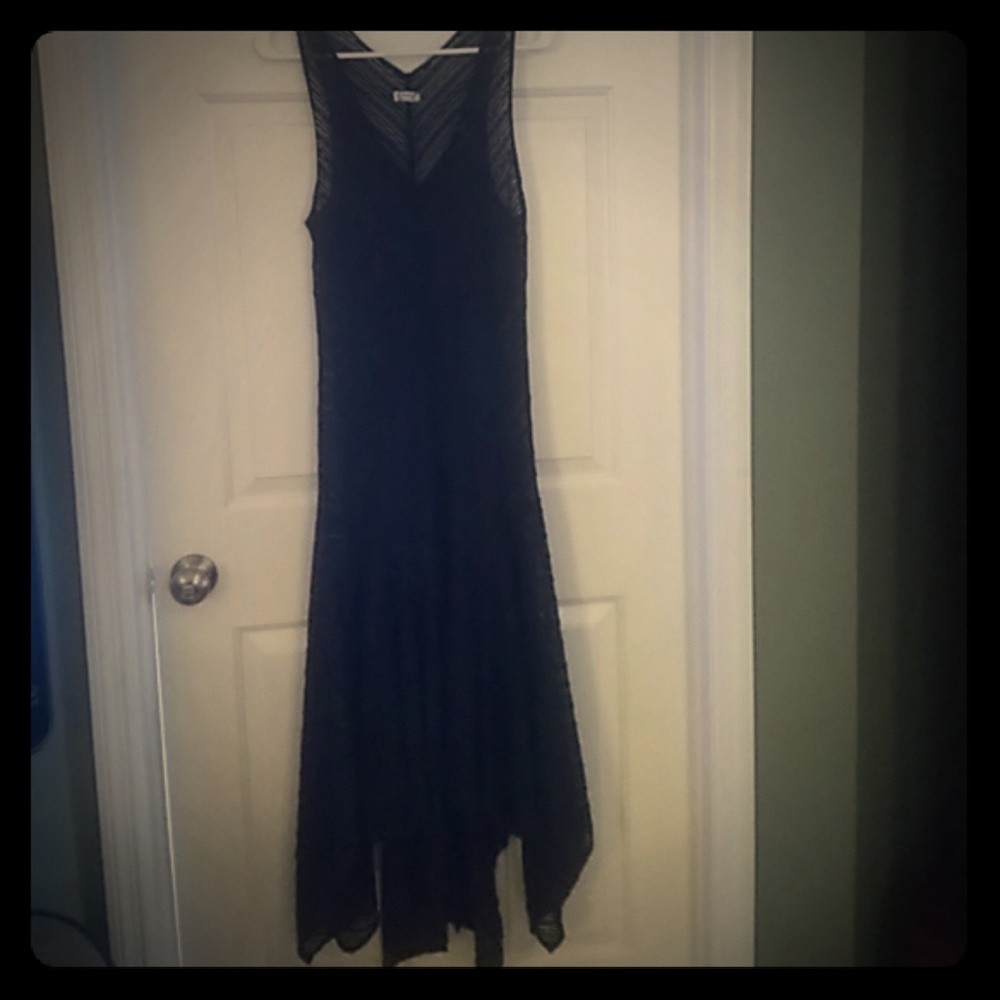 Free People Black Lace Dress
